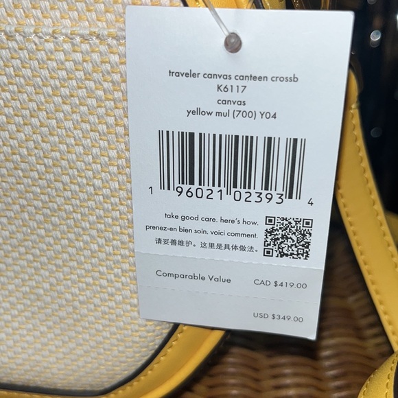 ♠️kate spade Traveler Canteen Canvas Crossbody Bag - Picture 13 of 14